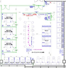 個室充実 什器もついてくるの居抜き賃貸オフィス物件(約60坪) ｜居抜きオフィス物件検索サイト【vivit-ビビット】（サムネイル2）