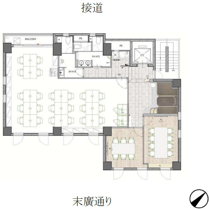 レイアウト効率◎　　　　　　　　　　　の居抜き賃貸オフィス物件(約40坪) ｜居抜きオフィス物件検索サイト【vivit-ビビット】（2）