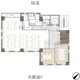 レイアウト効率◎　　　　　　　　　　　の居抜き賃貸オフィス物件(約40坪) ｜居抜きオフィス物件検索サイト【vivit-ビビット】（サムネイル2）