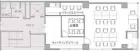 会議室造作済み！おしゃれオフィスの居抜き賃貸オフィス物件(約25坪) ｜居抜きオフィス物件検索サイト【vivit-ビビット】（サムネイル2）