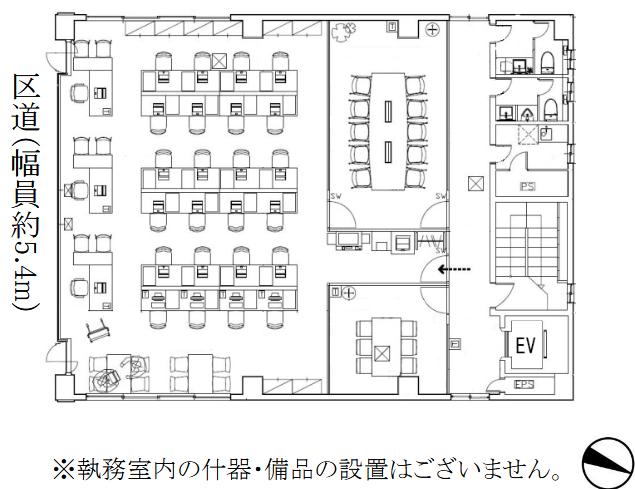 レンガ調の内装！ 駅チカ物件！の居抜き賃貸オフィス物件(約50坪) ｜居抜きオフィス物件検索サイト【vivit-ビビット】（2）