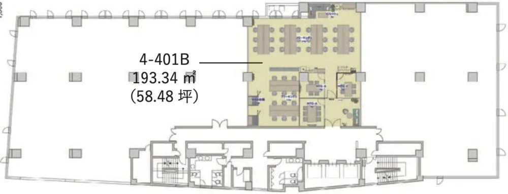 原状回復なし ネット引き込み済み・家具付きの居抜き賃貸オフィス物件(約60坪) ｜居抜きオフィス物件検索サイト【vivit-ビビット】（2）