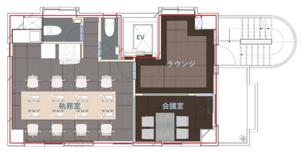 賃料を抑えてご移転したい方必見！の居抜き賃貸オフィス物件(約15坪) ｜居抜きオフィス物件検索サイト【vivit-ビビット】（2）
