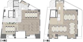 来客と執務を分けやすい、二層構成のオフィスの居抜き賃貸オフィス物件(約55坪) ｜居抜きオフィス物件検索サイト【vivit-ビビット】（サムネイル2）