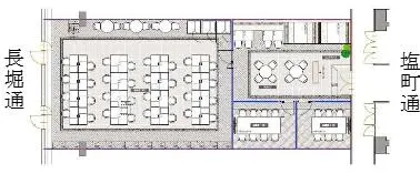 商談と執務が交差する成長企業向け空間の居抜き賃貸オフィス物件(約55坪) ｜居抜きオフィス物件検索サイト【vivit-ビビット】（2）