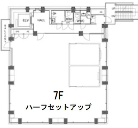 貸室に光あふれるデザイナーズ物件の居抜き賃貸オフィス物件(約55坪) ｜居抜きオフィス物件検索サイト【vivit-ビビット】（2）