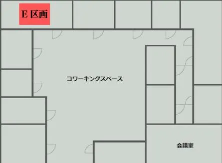 共有部も充実したコンパクトオフィスの居抜き賃貸オフィス物件(約5坪) ｜居抜きオフィス物件検索サイト【vivit-ビビット】（2）