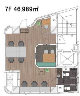 銀座エリア　原状回復なしの小規模内装付きオフィス！の居抜き賃貸オフィス物件(約15坪) ｜居抜きオフィス物件検索サイト【vivit-ビビット】（サムネイル2）