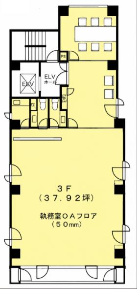 来客と執務を分けやすいレイアウトのセットアップ！の居抜き賃貸オフィス物件(約35坪) ｜居抜きオフィス物件検索サイト【vivit-ビビット】（サムネイル2）
