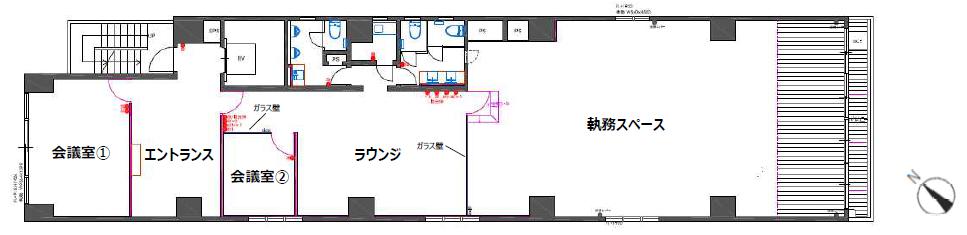 東京都品川区西五反田 約65坪の居抜き賃貸オフィス物件(約65坪) ｜居抜きオフィス物件検索サイト【vivit-ビビット】（2）