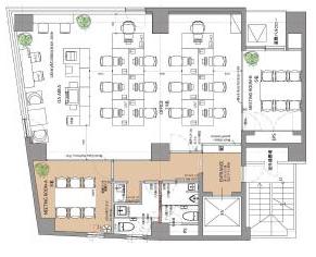 東京都中央区新川 約35坪の居抜き賃貸オフィス物件(約35坪) ｜居抜きオフィス物件検索サイト【vivit-ビビット】（2）