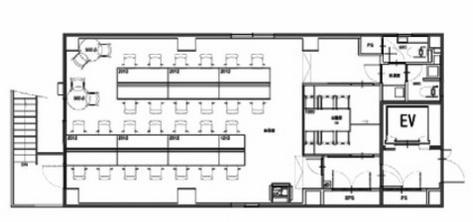 東京都中央区新富 約25坪の居抜き賃貸オフィス物件(約25坪) ｜居抜きオフィス物件検索サイト【vivit-ビビット】（2）