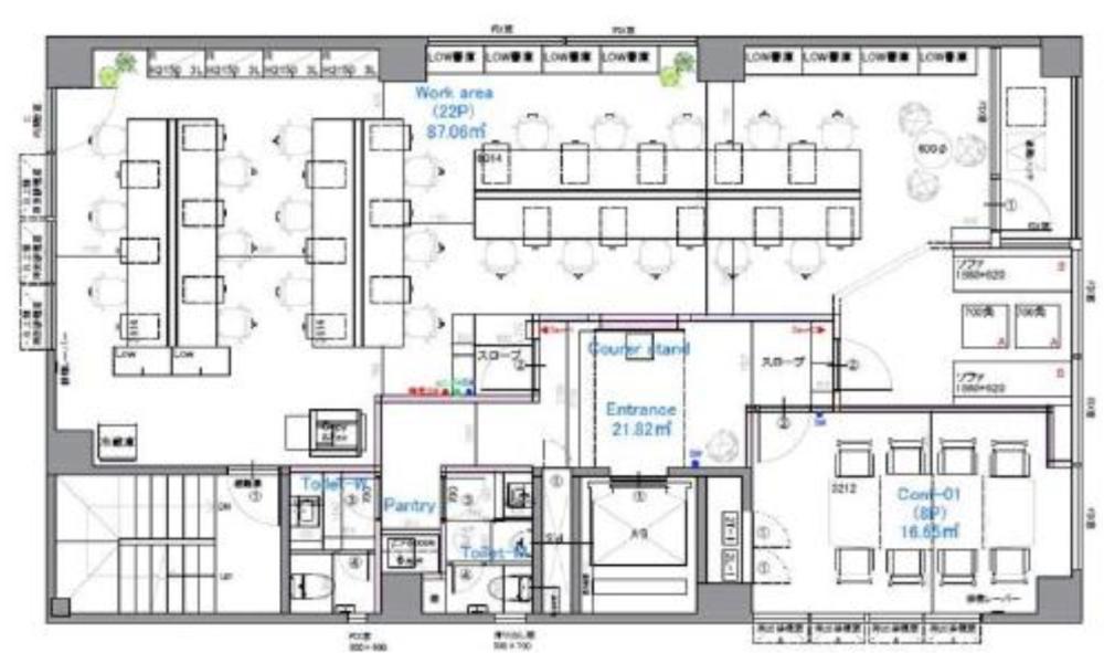 東京都千代田区神田美倉町 約40坪の居抜き賃貸オフィス物件(約40坪) ｜居抜きオフィス物件検索サイト【vivit-ビビット】（2）