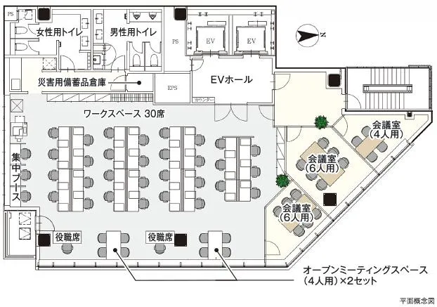 東京都千代田区東神田 約75坪の居抜き賃貸オフィス物件(約75坪) ｜居抜きオフィス物件検索サイト【vivit-ビビット】（2）