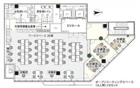 東京都千代田区東神田 約75坪の居抜き賃貸オフィス物件(約75坪) ｜居抜きオフィス物件検索サイト【vivit-ビビット】（サムネイル2）