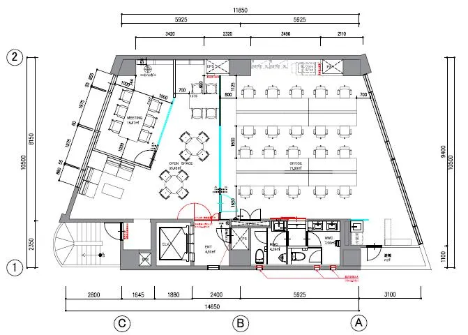 東京都千代田区神田須田町 約45坪の居抜き賃貸オフィス物件(約45坪) ｜居抜きオフィス物件検索サイト【vivit-ビビット】（2）