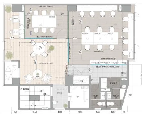 東京都新宿区中里町 約35坪の居抜き賃貸オフィス物件(約35坪) ｜居抜きオフィス物件検索サイト【vivit-ビビット】（2）