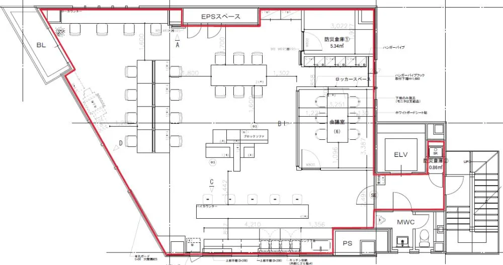 東京都品川区西五反田 約40坪の居抜き賃貸オフィス物件(約40坪) ｜居抜きオフィス物件検索サイト【vivit-ビビット】（2）