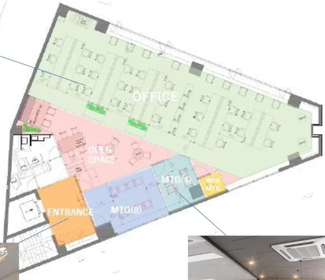 東京都港区元赤坂 約60坪の居抜き賃貸オフィス物件(約60坪) ｜居抜きオフィス物件検索サイト【vivit-ビビット】（2）