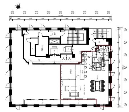 茅場町エリア30坪 地下に入居者専用の会議室ありの居抜き賃貸オフィス物件(約30坪) ｜居抜きオフィス物件検索サイト【vivit-ビビット】（2）