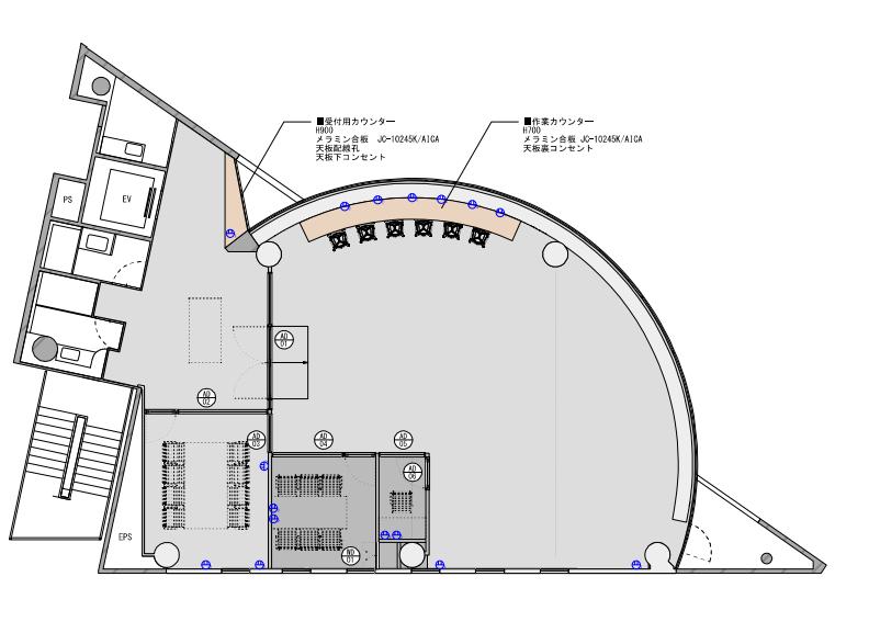 テレカンブース付き！ モダンな内装の居抜き賃貸オフィス物件(約55坪) ｜居抜きオフィス物件検索サイト【vivit-ビビット】（2）