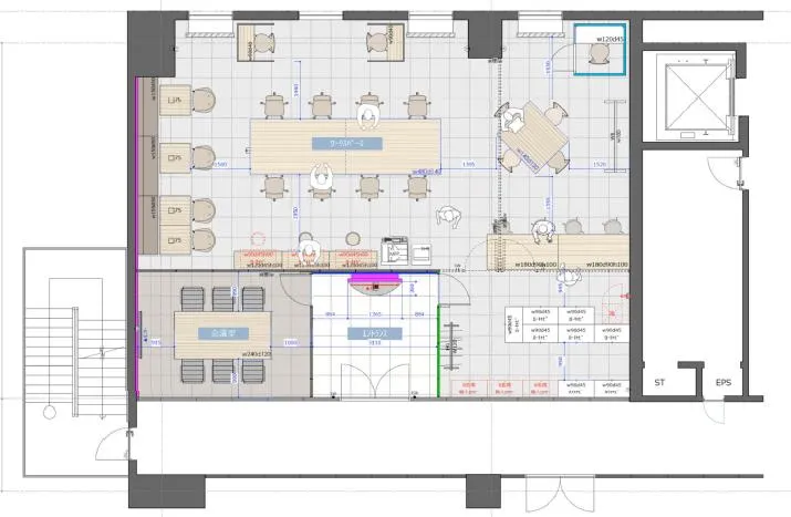 会議室・執務室全てに什器付き！の居抜き賃貸オフィス物件(約35坪) ｜居抜きオフィス物件検索サイト【vivit-ビビット】（2）
