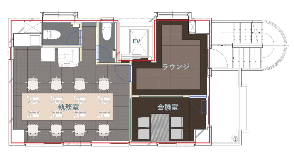 執務室・会議室什器付き フルセットアップオフィスの居抜き賃貸オフィス物件(約15坪) ｜居抜きオフィス物件検索サイト【vivit-ビビット】（2）