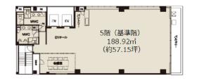 共有の屋上テラス有り セットアップオフィスの居抜き賃貸オフィス物件(約55坪) ｜居抜きオフィス物件検索サイト【vivit-ビビット】（サムネイル2）