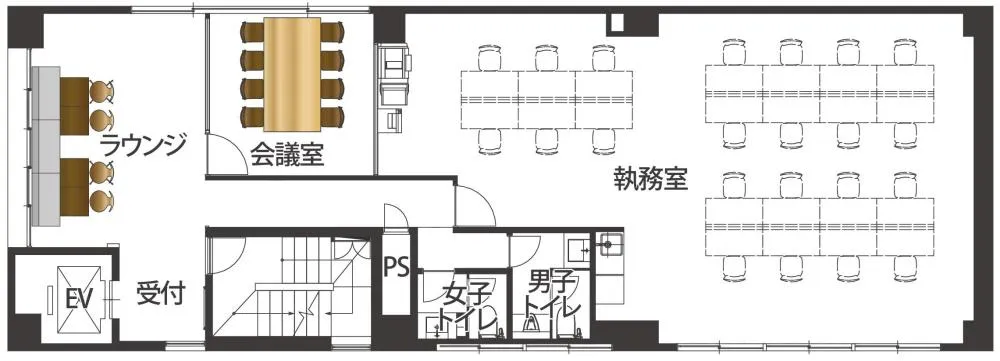 什器付き！ 会議室付き！の居抜き賃貸オフィス物件(約40坪) ｜居抜きオフィス物件検索サイト【vivit-ビビット】（2）