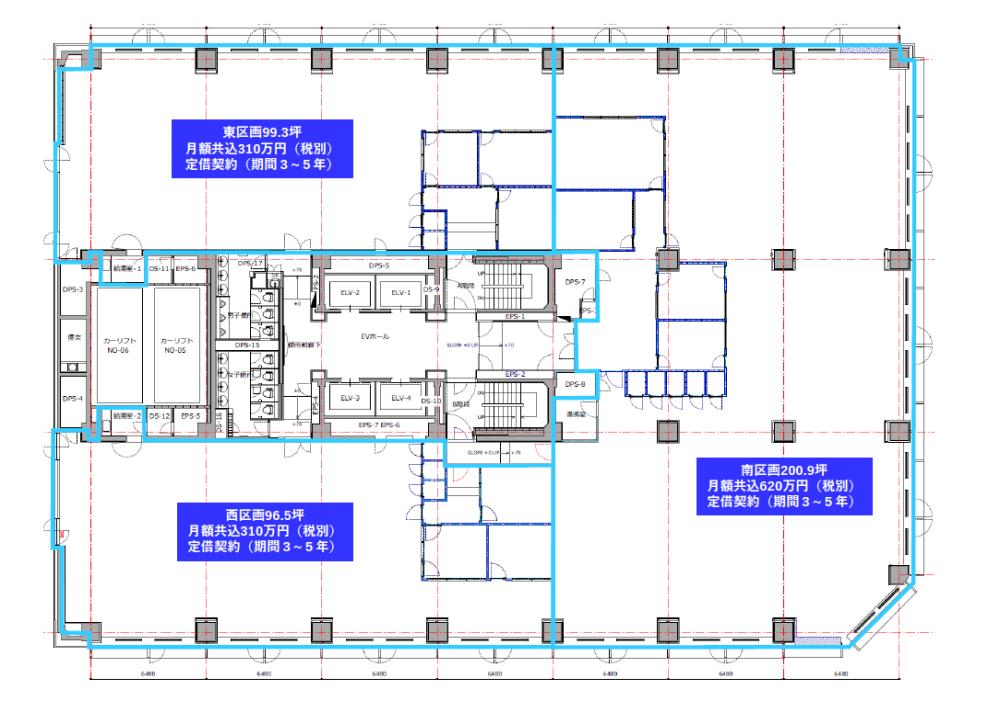 会議室4つ付き セットアップオフィスの居抜き賃貸オフィス物件(約200坪) ｜居抜きオフィス物件検索サイト【vivit-ビビット】（2）