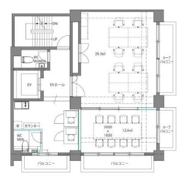 会議室造作済み！ テレフォンブース設置済み！の居抜き賃貸オフィス物件(約25坪) ｜居抜きオフィス物件検索サイト【vivit-ビビット】（2）