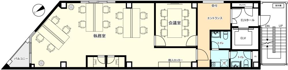 フルセットアップ 駅チカ物件の居抜き賃貸オフィス物件(約30坪) ｜居抜きオフィス物件検索サイト【vivit-ビビット】（2）