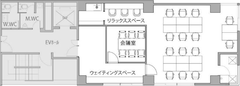敷金礼金ゼロ！おしゃれオフィスの居抜き賃貸オフィス物件(約25坪) ｜居抜きオフィス物件検索サイト【vivit-ビビット】（2）