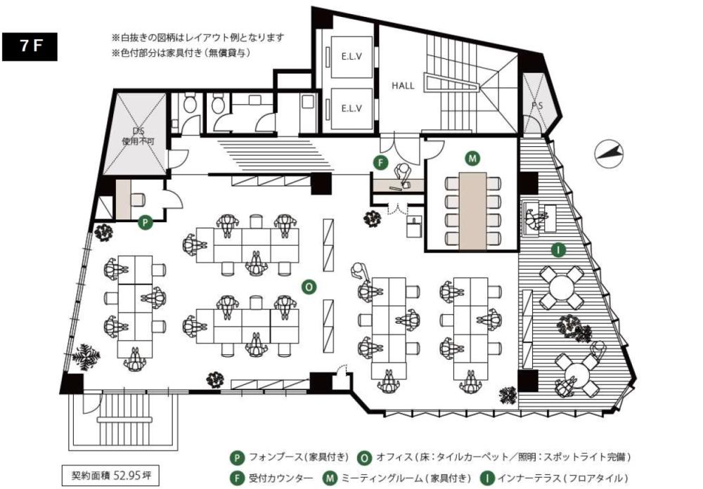 個別ブース付き！ 会議室付セットアップオフィス！の居抜き賃貸オフィス物件(約50坪) ｜居抜きオフィス物件検索サイト【vivit-ビビット】（2）