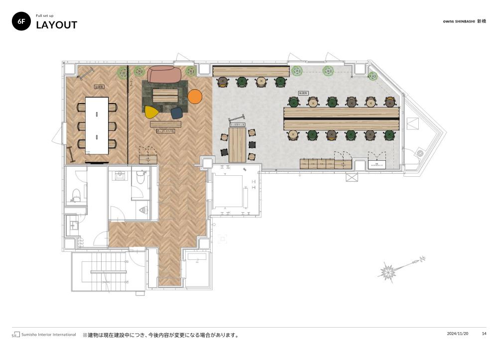駅ちか新築物件 お洒落な内装の居抜き賃貸オフィス物件(約40坪) ｜居抜きオフィス物件検索サイト【vivit-ビビット】（2）