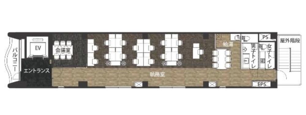 駅近好立地！！ 会議室付きセットアップ！！の居抜き賃貸オフィス物件(約30坪) ｜居抜きオフィス物件検索サイト【vivit-ビビット】（2）