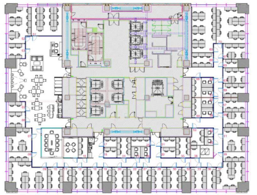 大型ビル お洒落な内装の居抜き賃貸オフィス物件(約10坪) ｜居抜きオフィス物件検索サイト【vivit-ビビット】（2）