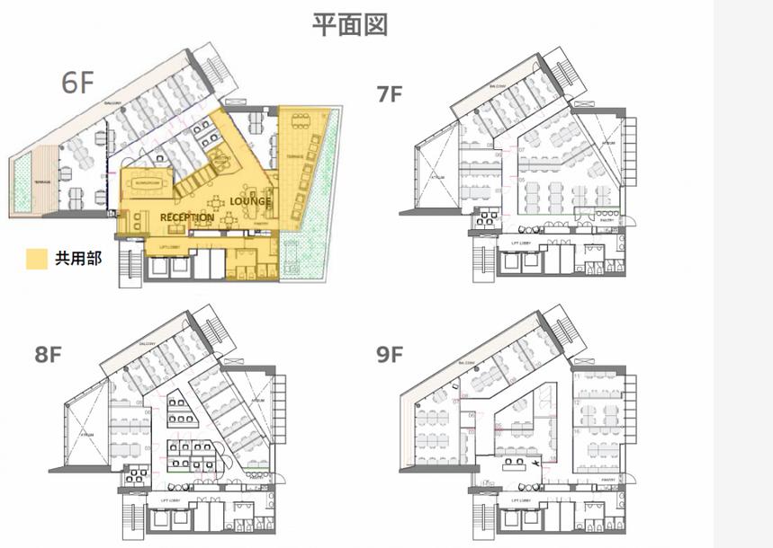 お洒落な内装 初期費用を抑える◎の居抜き賃貸オフィス物件(約10坪) ｜居抜きオフィス物件検索サイト【vivit-ビビット】（2）