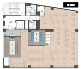 会議室2室 テレカンブース2室の居抜き賃貸オフィス物件(約60坪) ｜居抜きオフィス物件検索サイト【vivit-ビビット】（サムネイル2）
