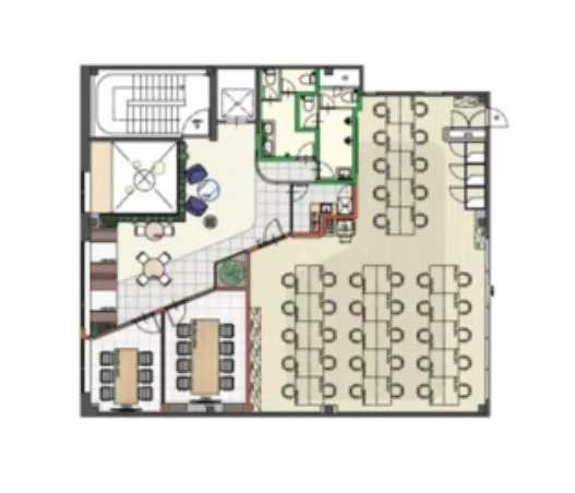 浜松町駅 徒歩2分 会議室2室（6名用・8名用）の居抜き賃貸オフィス物件(約65坪) ｜居抜きオフィス物件検索サイト【vivit-ビビット】（2）