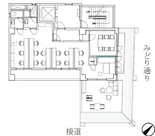 徒歩5分圏内で４路線利用可能！おしゃれオフィスの居抜き賃貸オフィス物件(約25坪) ｜居抜きオフィス物件検索サイト【vivit-ビビット】（2）