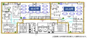 共有ラウンジあり！ 会議室・テレカンブースあり！の居抜き賃貸オフィス物件(約45坪) ｜居抜きオフィス物件検索サイト【vivit-ビビット】（サムネイル2）