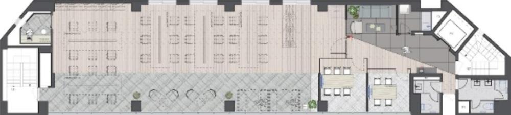 屋上テラスあり！ 会議室2つ造作済みの居抜き賃貸オフィス物件(約60坪) ｜居抜きオフィス物件検索サイト【vivit-ビビット】（2）