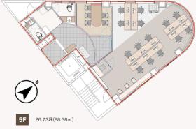 10名前後におすすめ！ フルセットアップオフィス！！の居抜き賃貸オフィス物件(約25坪) ｜居抜きオフィス物件検索サイト【vivit-ビビット】（サムネイル2）