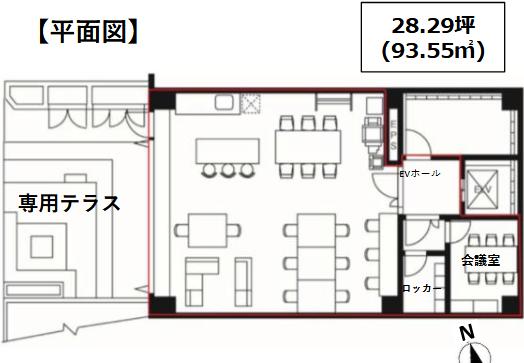 初期費用抑えて入居可能 会議室付きセットアップオフィスの居抜き賃貸オフィス物件(約30坪) ｜居抜きオフィス物件検索サイト【vivit-ビビット】（2）