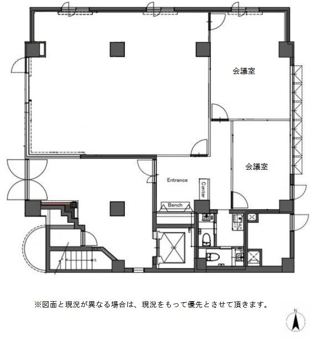 会議室2室付き！ 初期費用抑えて入居可能の居抜き賃貸オフィス物件(約40坪) ｜居抜きオフィス物件検索サイト【vivit-ビビット】（2）
