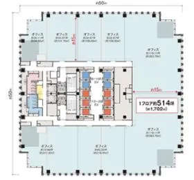 WeWork Global Gate Nagoyaビルの外観