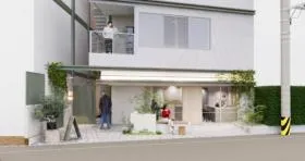 (仮称)目黒青葉台ビルの外観