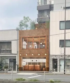 中延駅前店舗ビルの外観